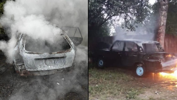 У Семенівській громаді горіли авто після влучання FPV-дронів. 10 липня 2026 року